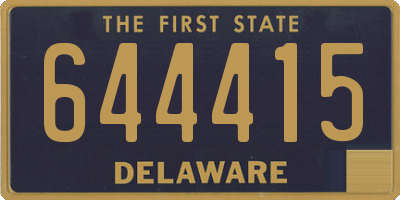DE license plate 644415