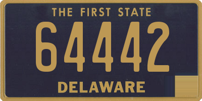 DE license plate 64442