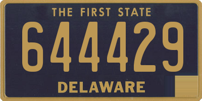 DE license plate 644429