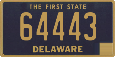 DE license plate 64443