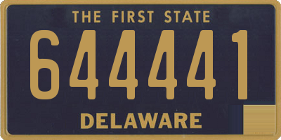 DE license plate 644441