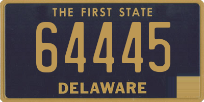 DE license plate 64445