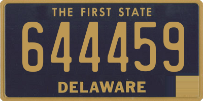 DE license plate 644459