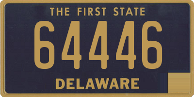 DE license plate 64446