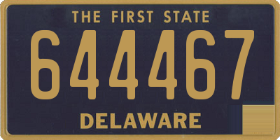 DE license plate 644467