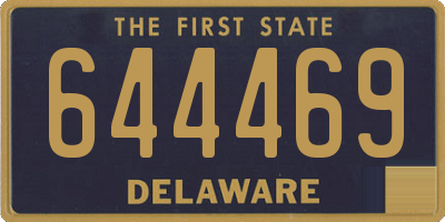 DE license plate 644469