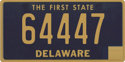 DE license plate 64447