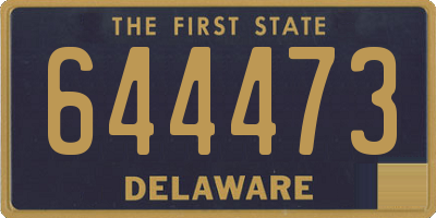 DE license plate 644473