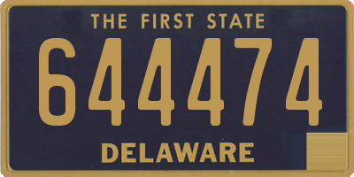 DE license plate 644474