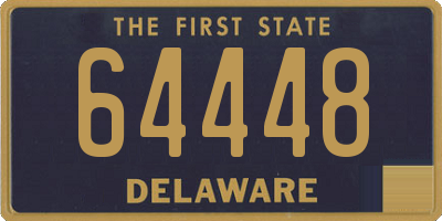 DE license plate 64448