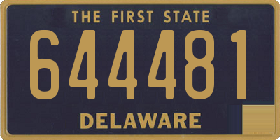 DE license plate 644481