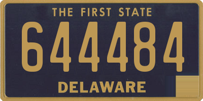 DE license plate 644484