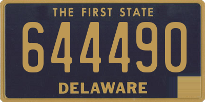 DE license plate 644490