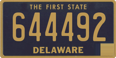 DE license plate 644492