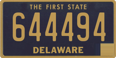 DE license plate 644494