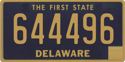DE license plate 644496