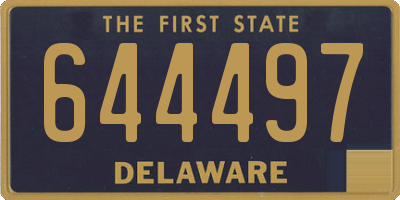 DE license plate 644497