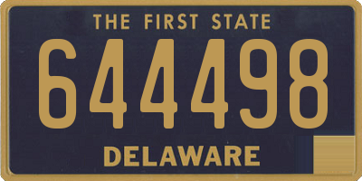 DE license plate 644498