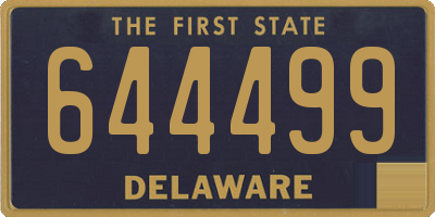 DE license plate 644499
