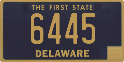 DE license plate 6445