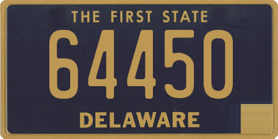 DE license plate 64450