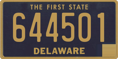 DE license plate 644501