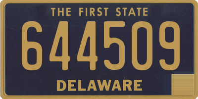 DE license plate 644509