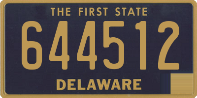 DE license plate 644512