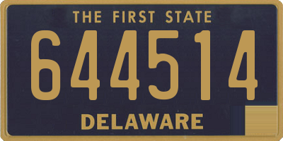 DE license plate 644514