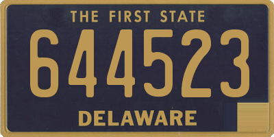 DE license plate 644523