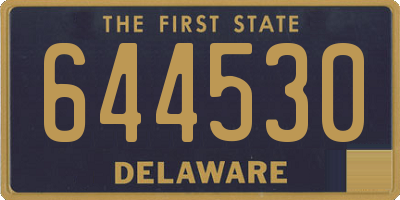 DE license plate 644530