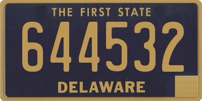 DE license plate 644532