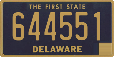 DE license plate 644551