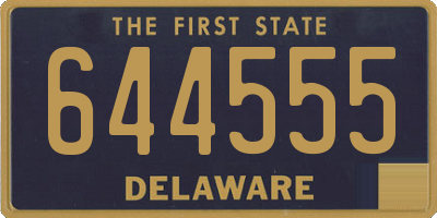 DE license plate 644555