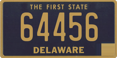 DE license plate 64456