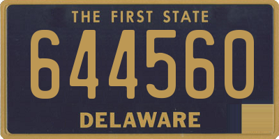 DE license plate 644560