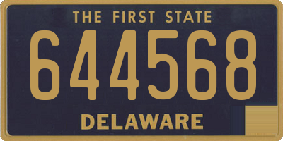DE license plate 644568