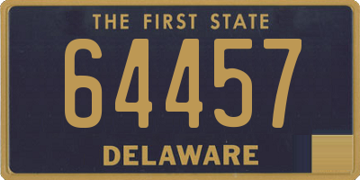 DE license plate 64457