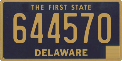 DE license plate 644570