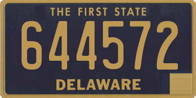 DE license plate 644572