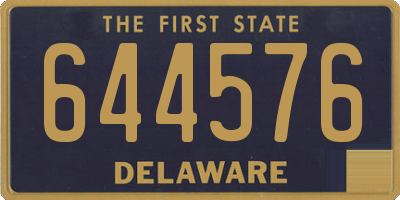 DE license plate 644576