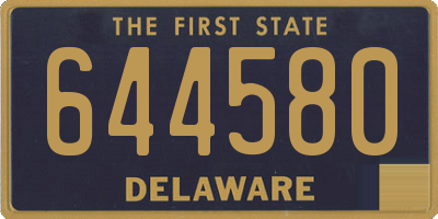 DE license plate 644580