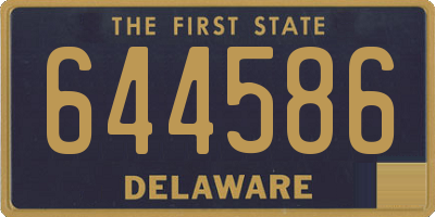 DE license plate 644586