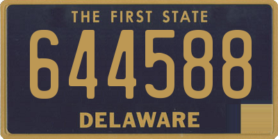 DE license plate 644588