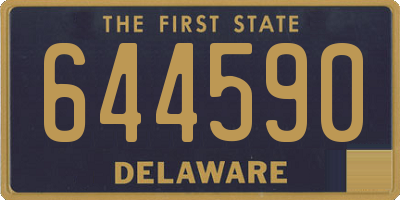 DE license plate 644590