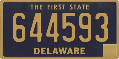 DE license plate 644593
