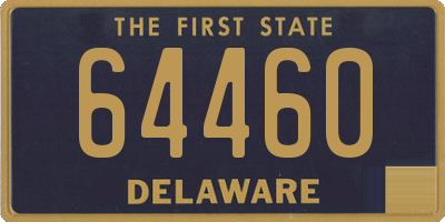 DE license plate 64460