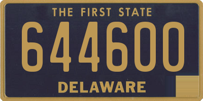 DE license plate 644600