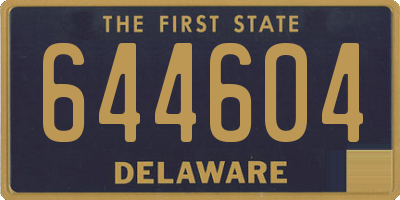 DE license plate 644604