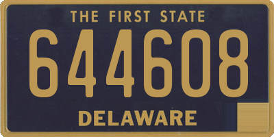DE license plate 644608